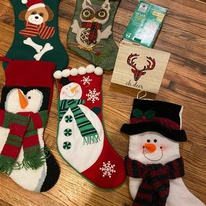 Lot of 5 Christmas Stockings